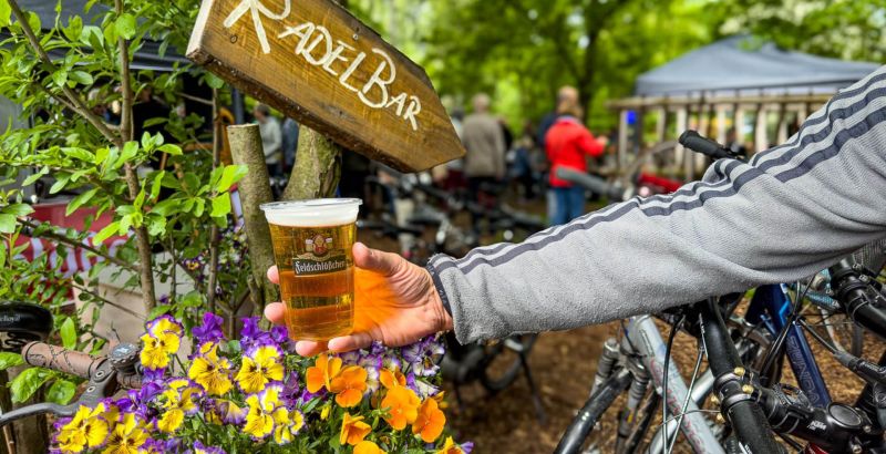 Dixie-Stopp in der Radelbar